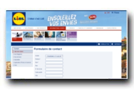 screenshot de www.lidl.fr/contact